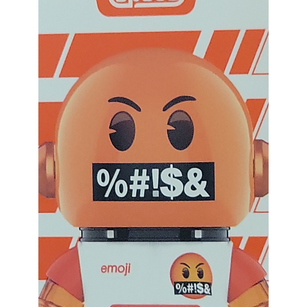 POP MART 100% Mega Space Molly x Emoji Series Confirmed Figure Doll - Bad Words